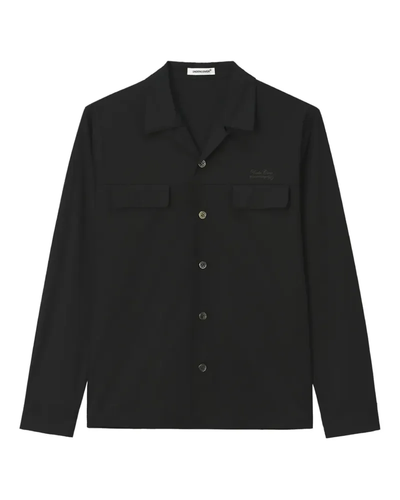 Undercover Hemd mit Logo-Stickerei - Schwarz Schwarz
