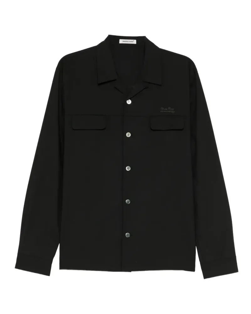 Undercover Hemd mit Logo-Stickerei - Schwarz Schwarz