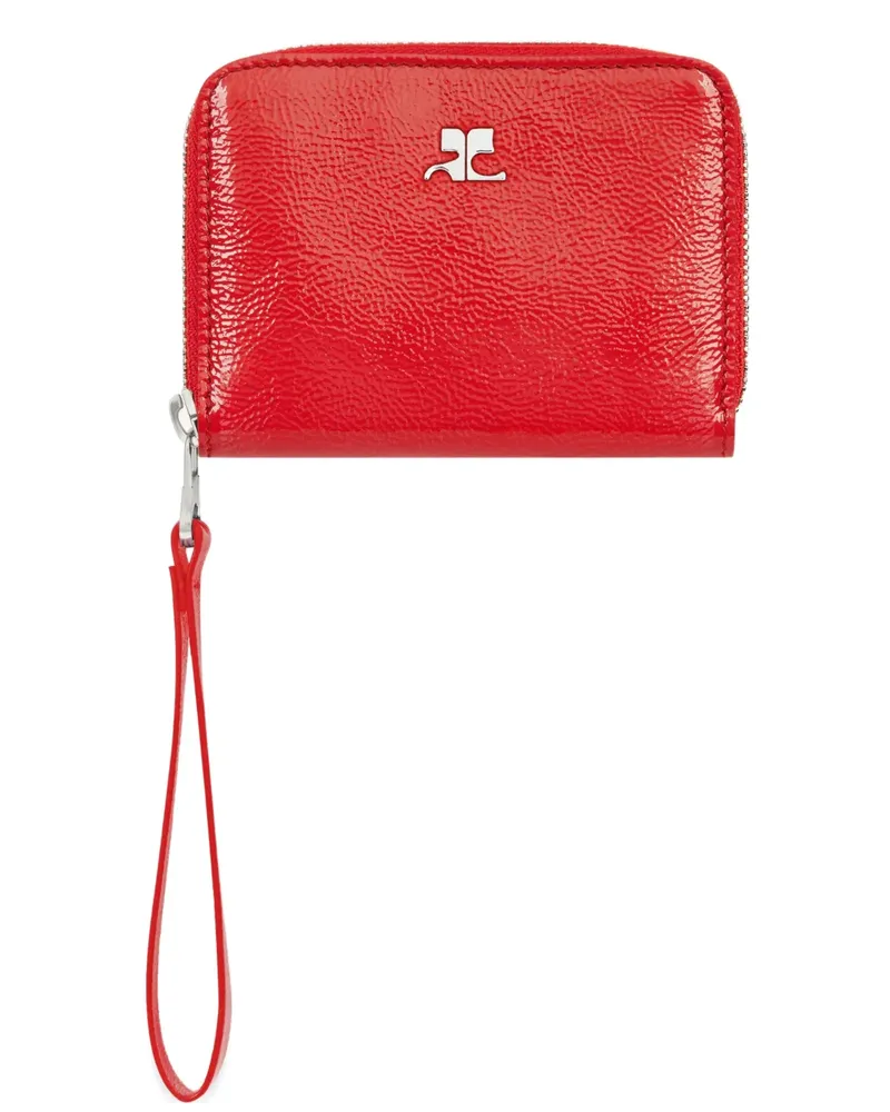 Courrèges Portemonnaie mit Reißverschluss - Rot Rot
