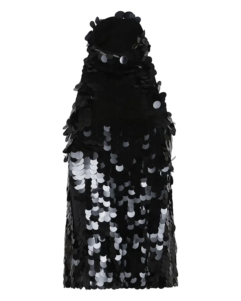 P.A.R.O.S.H. P.A.R.O H. Neckholder-Top mit Pailletten - Schwarz Schwarz