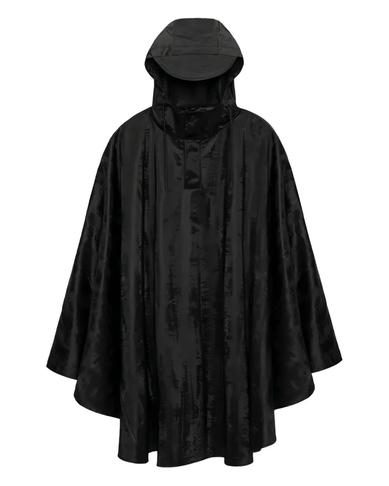 RAINS Cape Regenmantel mit Kapuze - Schwarz Schwarz