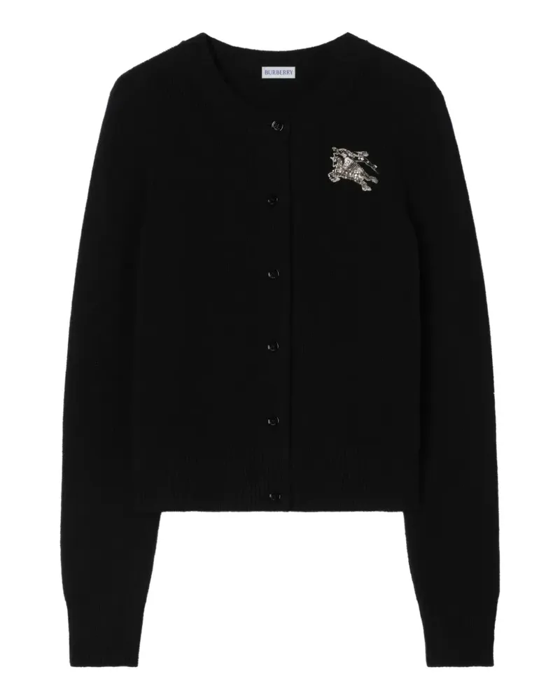 Burberry Knight Cardigan aus Kaschmir - Schwarz Schwarz