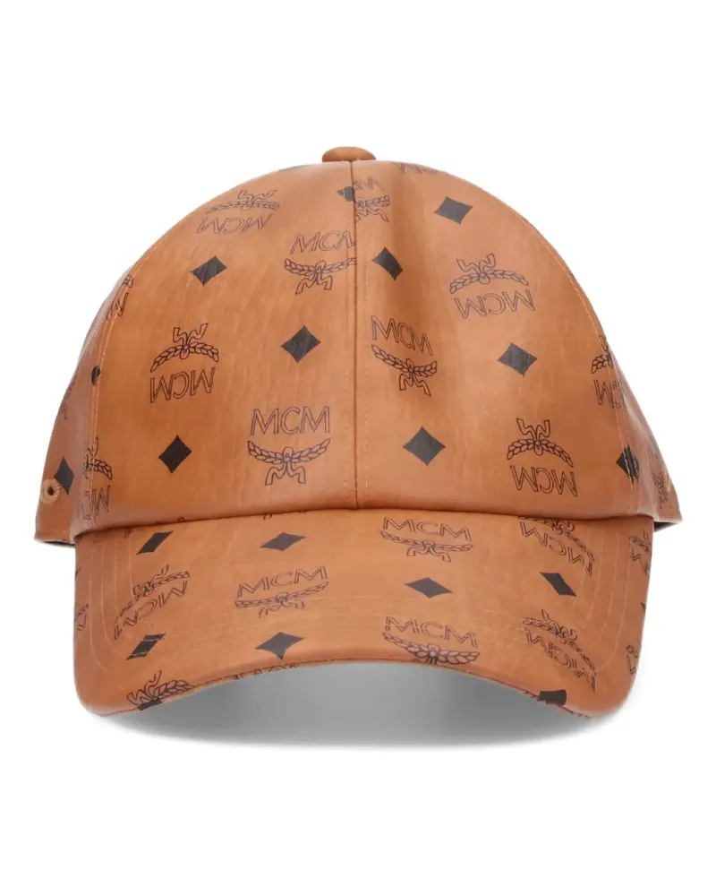 MCM Visetos Baseballkappe mit Monogramm - Braun Braun
