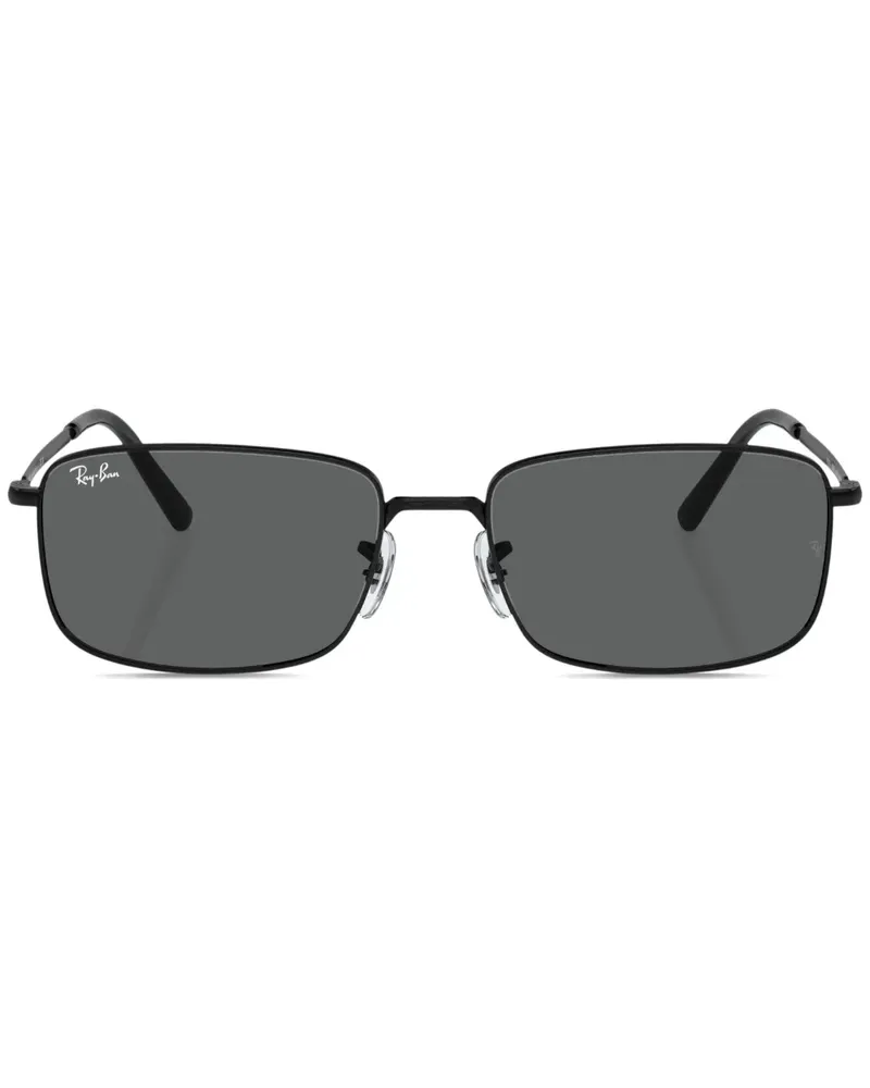 Ray Ban Sonnenbrille mit eckigem Gestell - Schwarz Schwarz