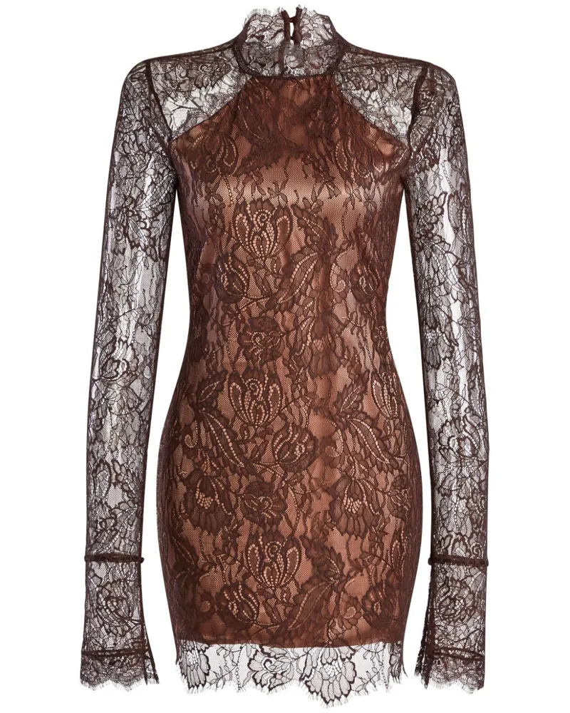 Retrofête Gilana Minikleid - Braun Braun