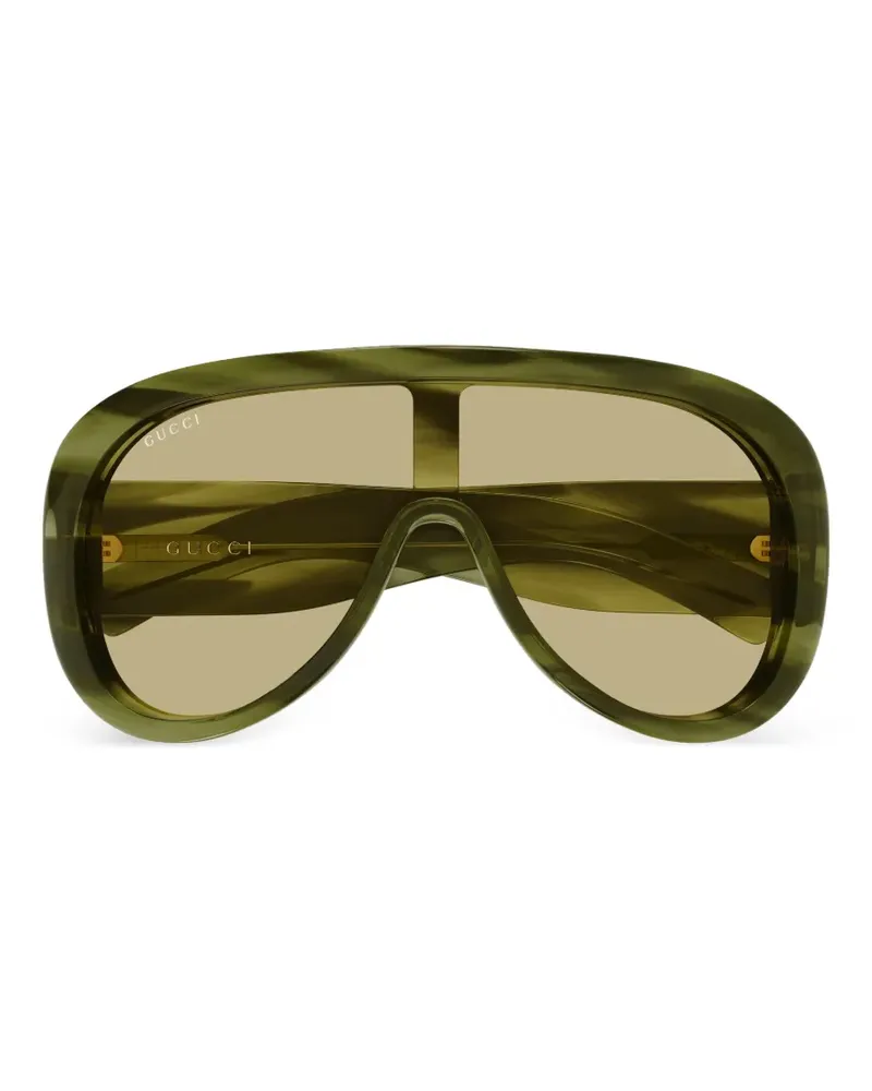 Gucci Oversized-Sonnenbrille - Grün Grün