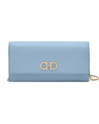 Ferragamo Gancini Portemonnaie mit Kette Blau