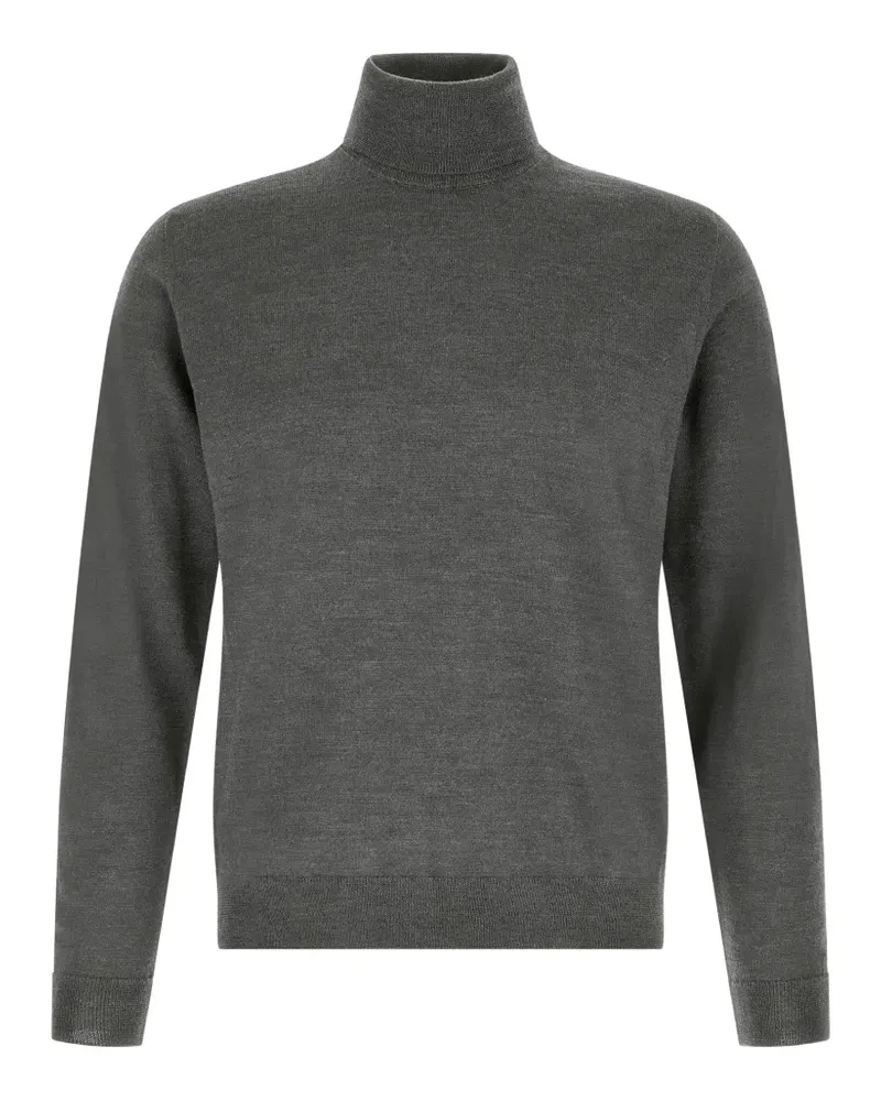 Zanone Klassischer Rollkragenpullover - Grau Grau