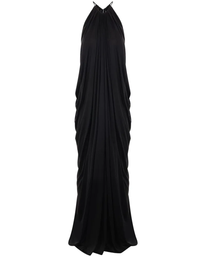 Tom Ford Maxikleid mit Falten - Schwarz Schwarz