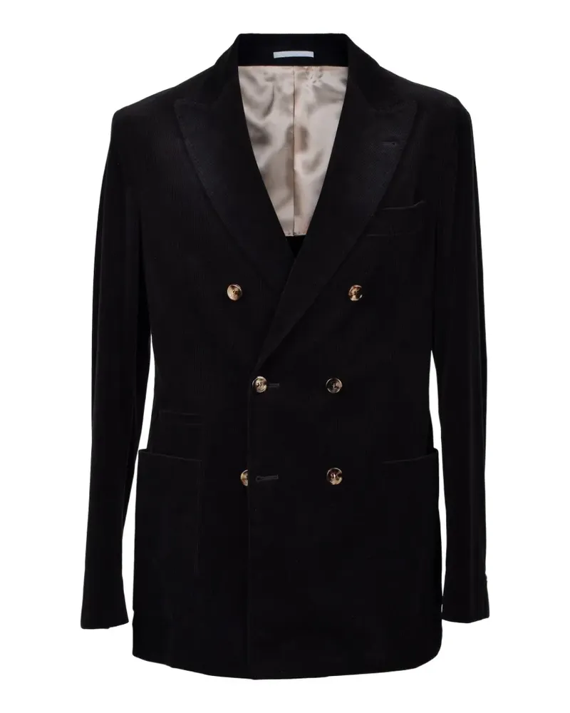 Brunello Cucinelli Doppelreihiges Cordsakko - Schwarz Schwarz