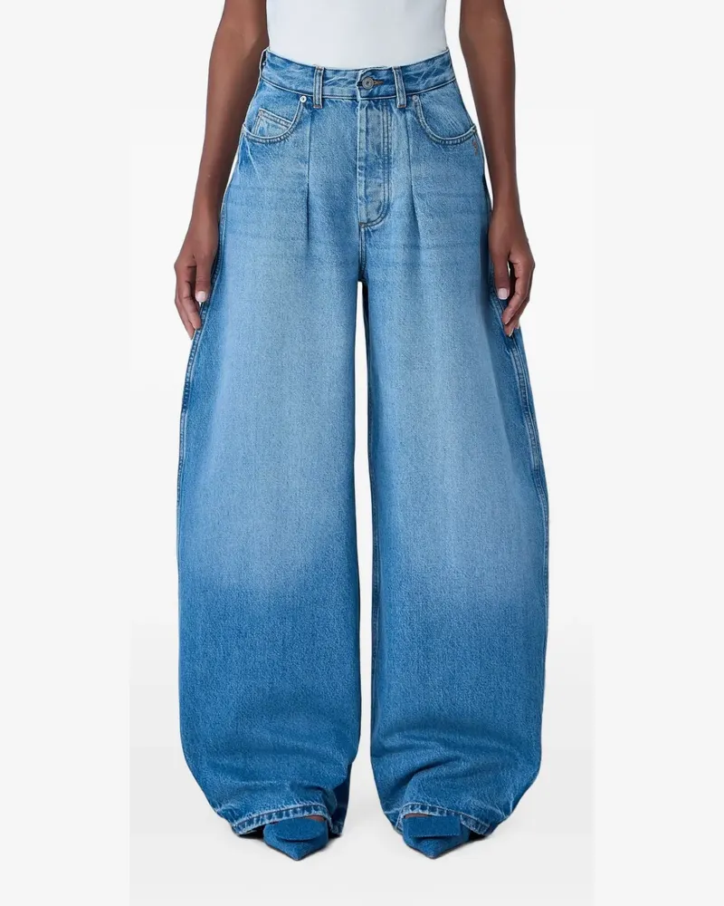 Jacquemus The Ovalo de Nîmes High-Waist-Jeans - Blau Blau