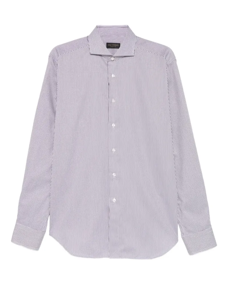 Dell'oglio Gestreiftes Hemd - Braun Braun