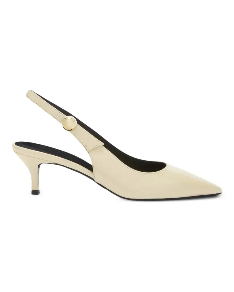 Furla Sfera slingback leather pumps - Nude Nude