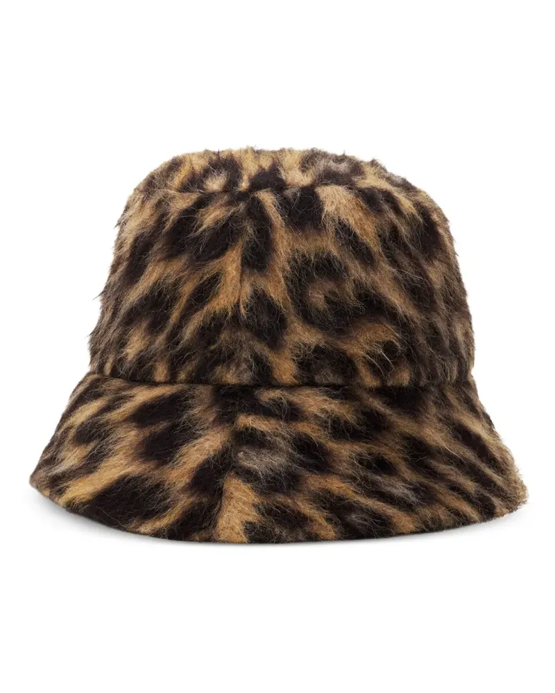 Lanvin Fischerhut mit Leoparden-Print - Braun Braun