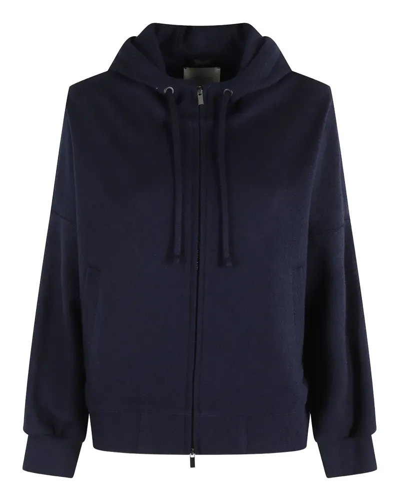 CIRCOLO 1901 drawstring zip-up hoodie - Blau Blau