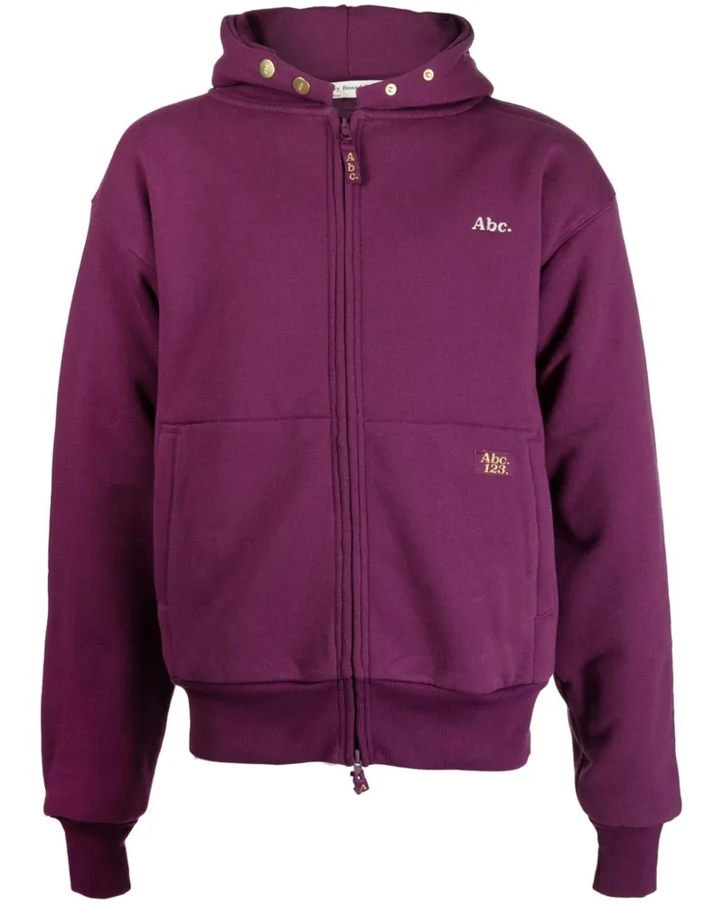 Abc. Hoodie mit Logo-Patch Violett