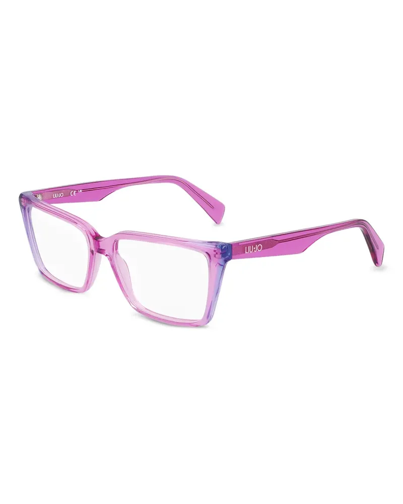 Liu Jo Brille mit Logo-Print - Rosa Rosa