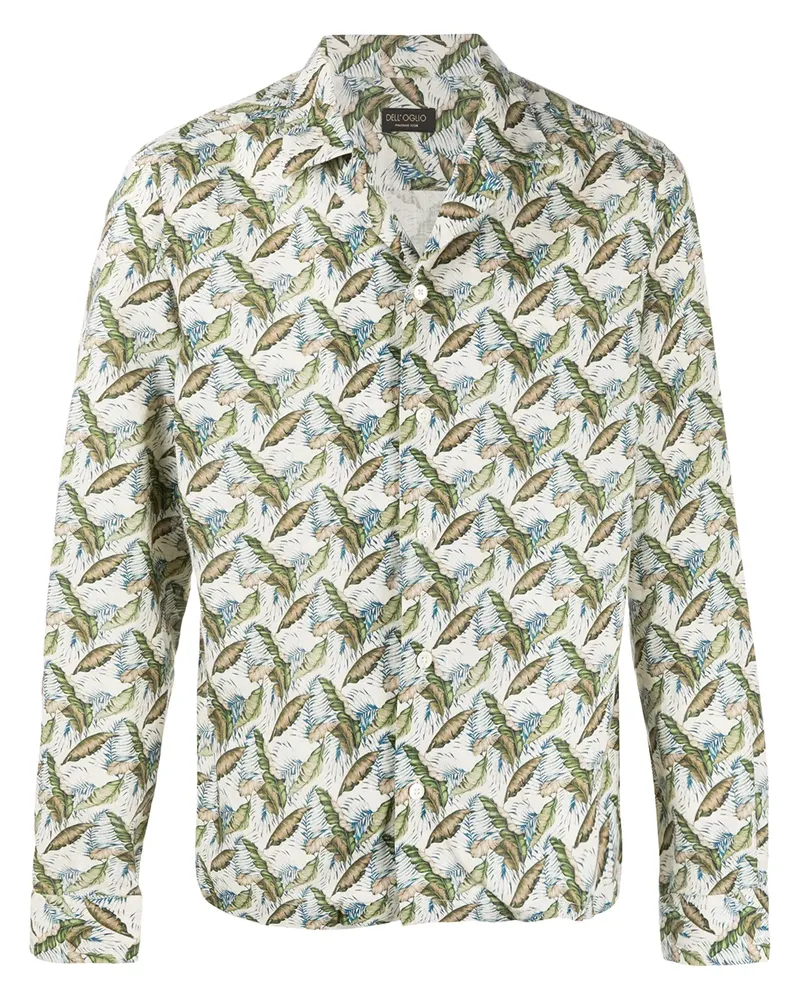 Dell'oglio Hemd mit botanischem Print - Nude Nude