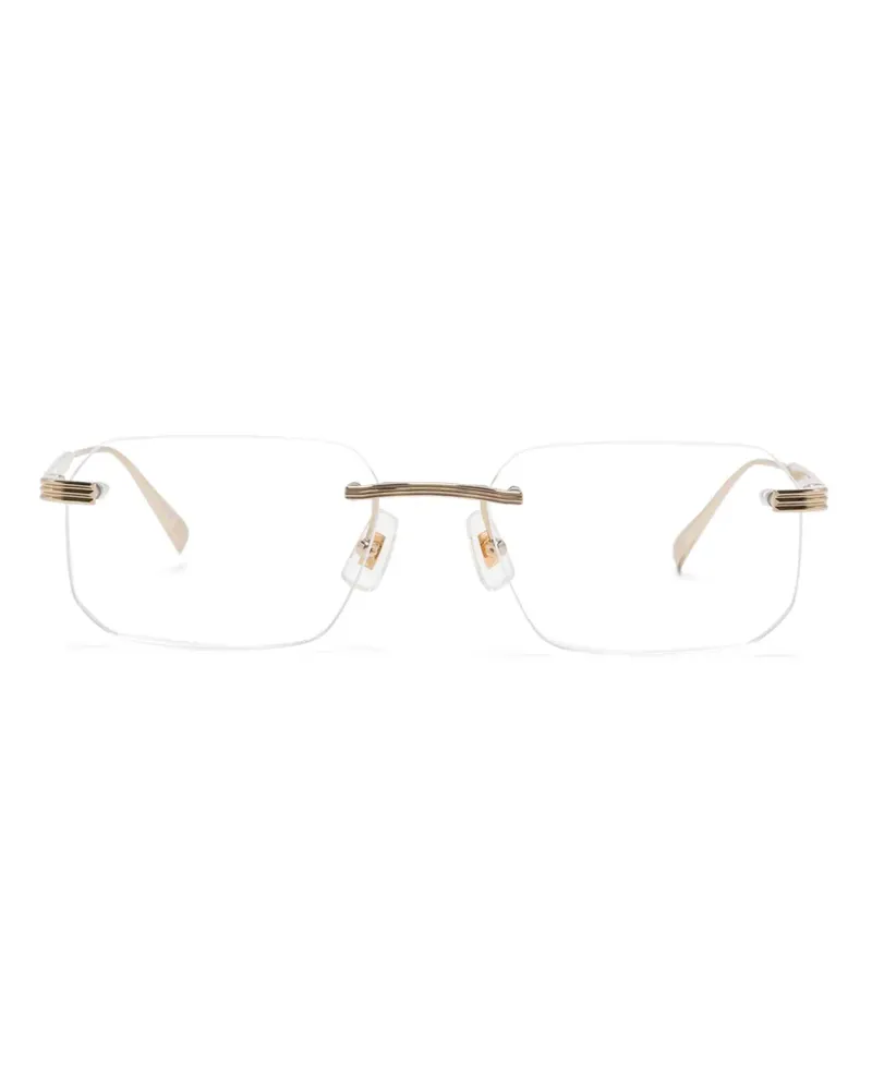 Dunhill Brille mit eckigem Gestell - Gold Gold