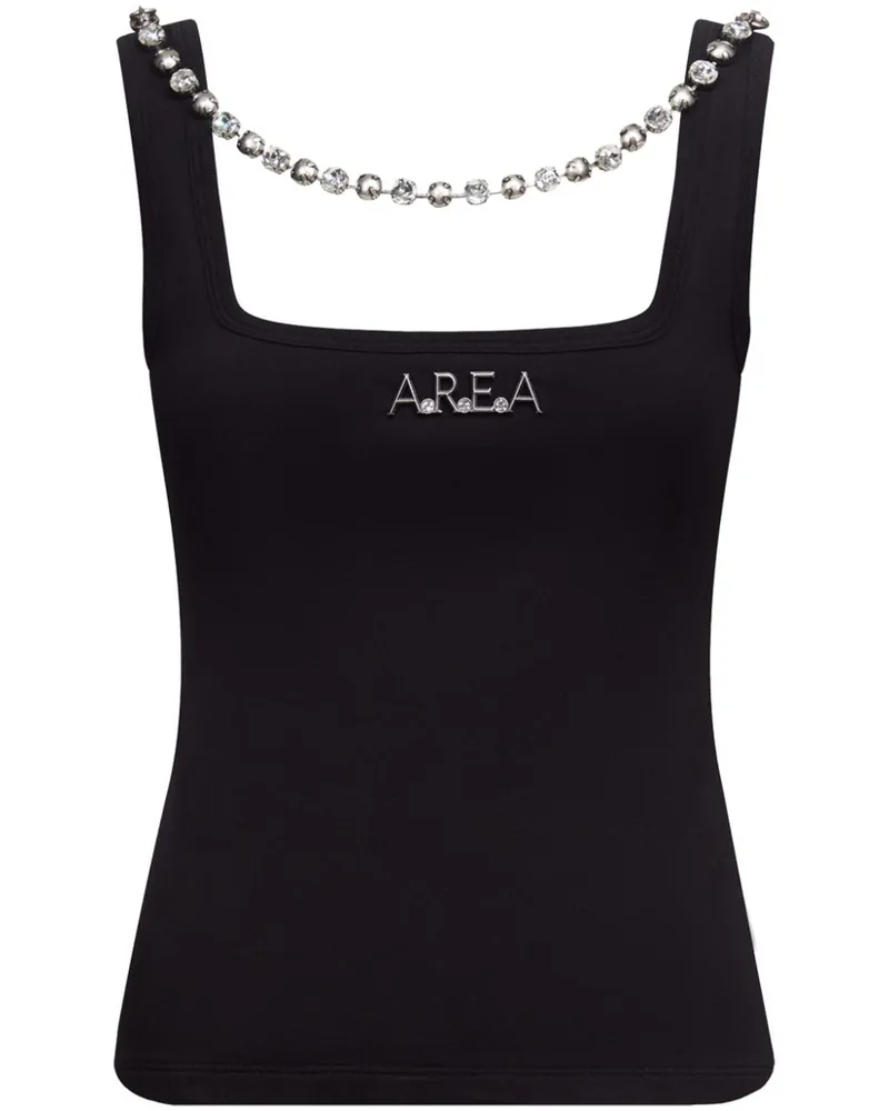 Area Trägershirt mit Logo-Schild - Schwarz Schwarz