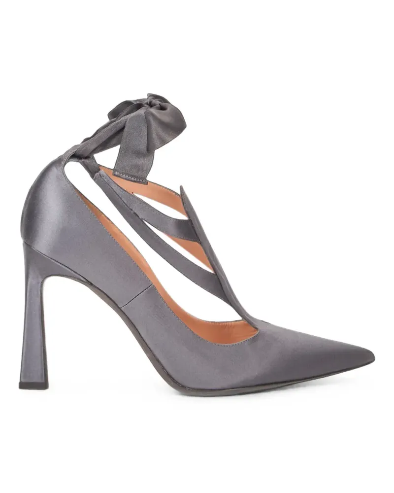 Alberta Ferretti bow-detail pointed-toe pumps - Grau Grau
