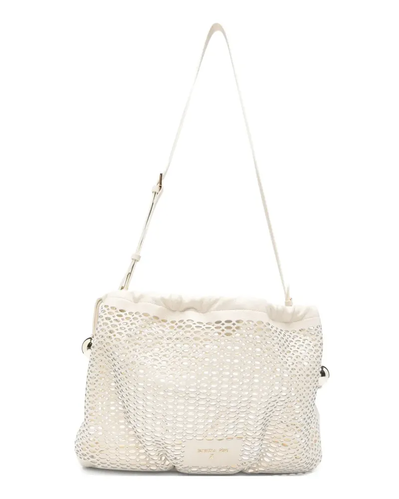 Patrizia Pepe medium Bubble leather shoulder bag - Nude Nude