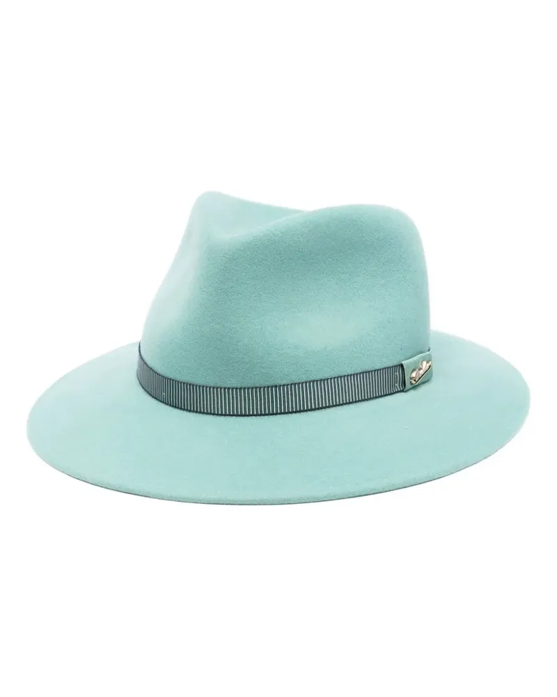 Borsalino Fedora aus Wolle - Grün Grün