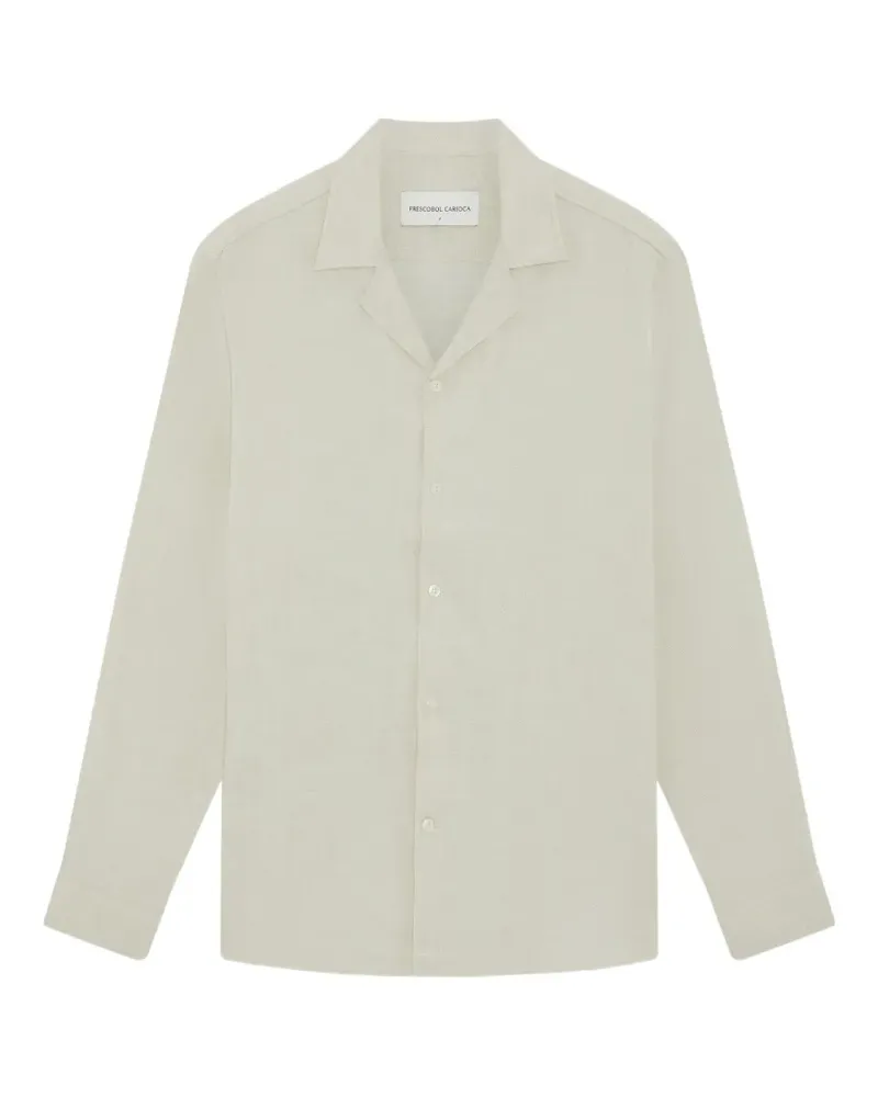 Frescobol Carioca Safra camp-collar shirt - Nude Nude