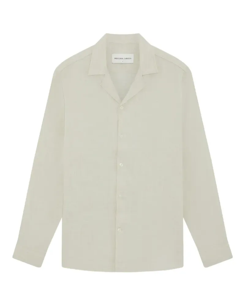 Frescobol Carioca Safra camp-collar shirt - Nude Nude