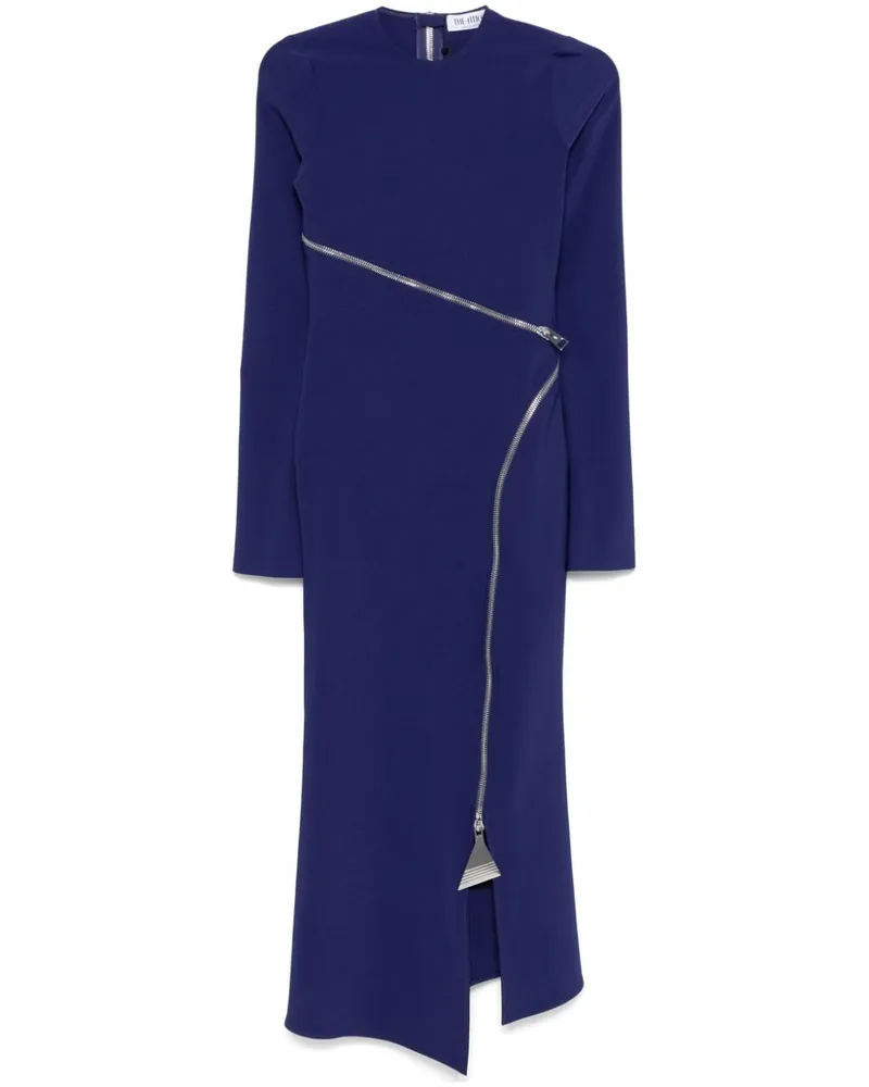 ATTICO Midikleid mit Reißverschlüssen - Blau Blau