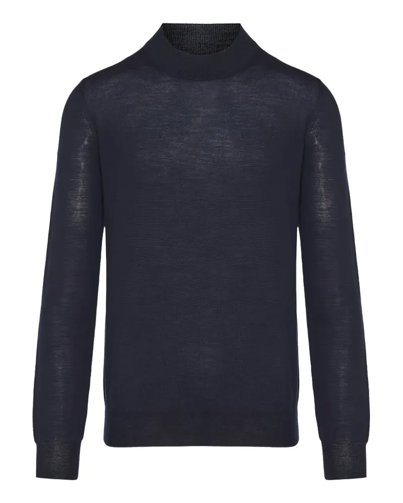 Gran Sasso mock-neck sweater - Blau Blau