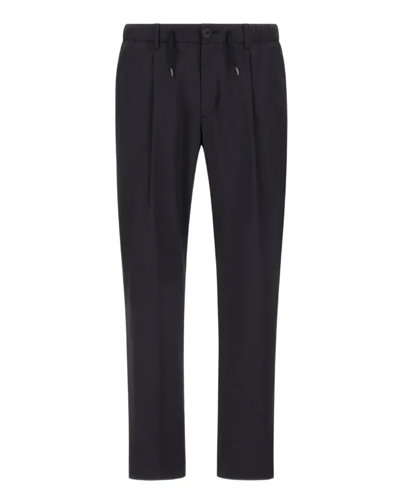 Herno Bundfaltenhose mit Kordelzug - Blau Blau