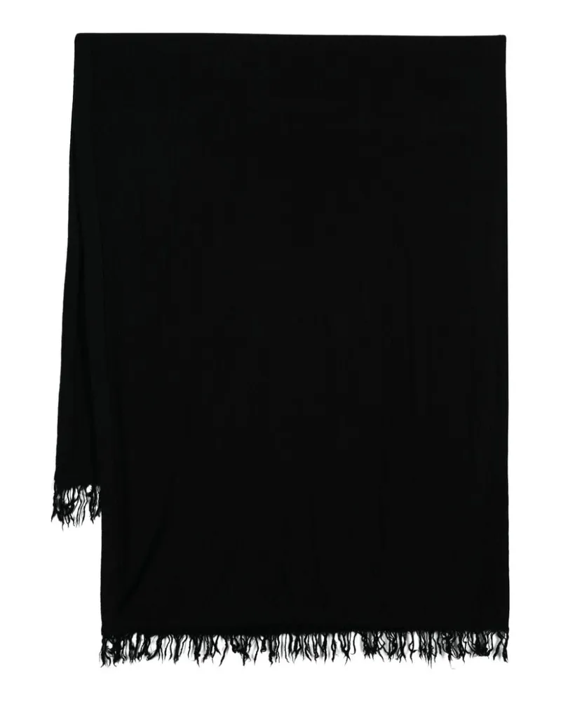 Rick Owens Gestrickter Kaschmirschal - Schwarz Schwarz