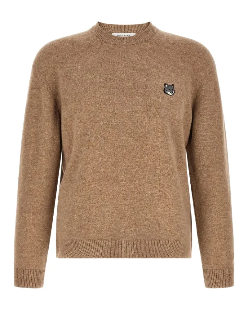 Kitsuné Pullover mit Fuchskopf - Braun Braun