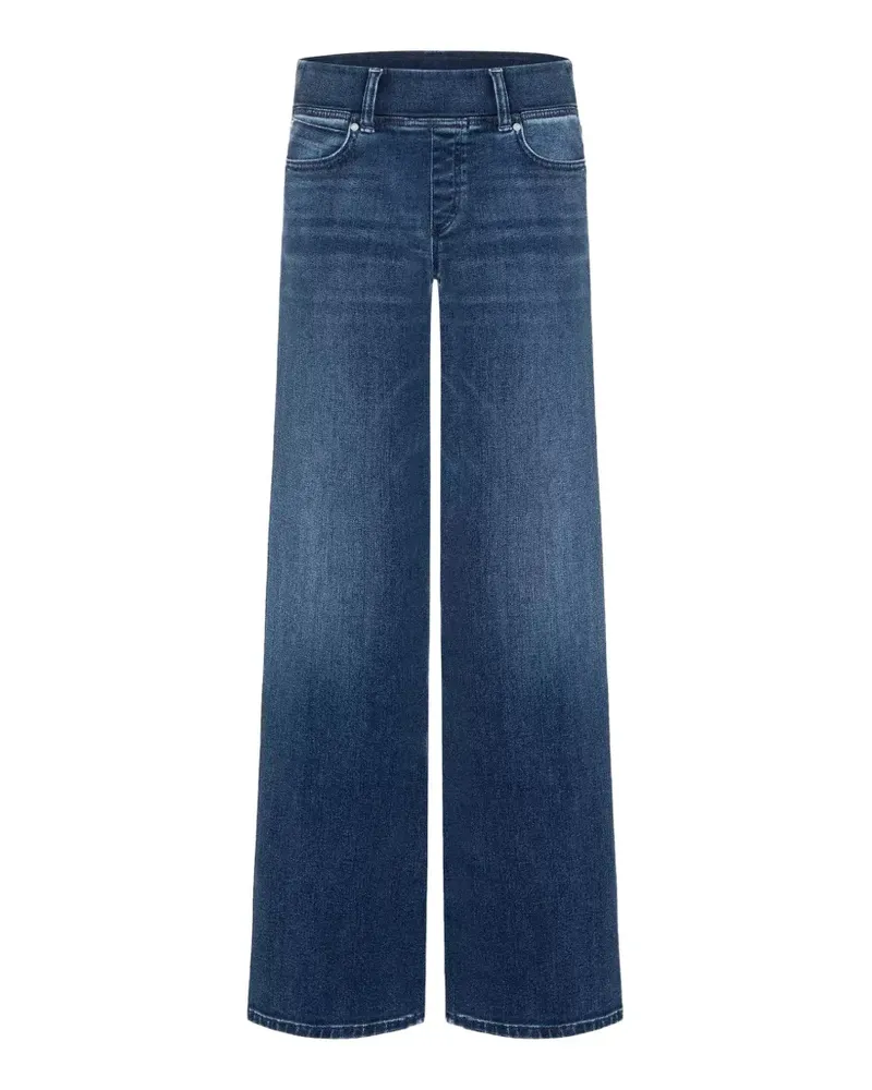 Cambio elasticated-waist wide-leg jeans - Blau Blau