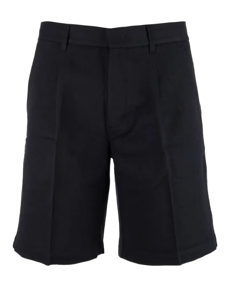 AlphaTauri pleated-detail bermuda shorts - Schwarz Schwarz