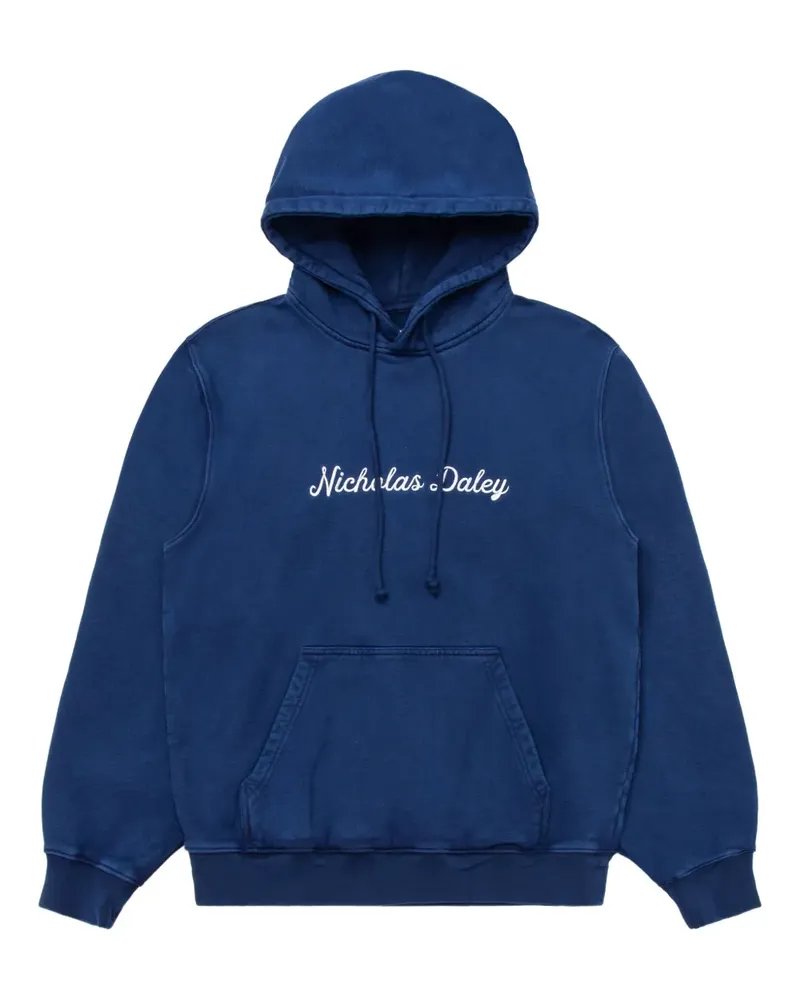 Nicholas Daley Klassischer Hoodie - Blau Blau