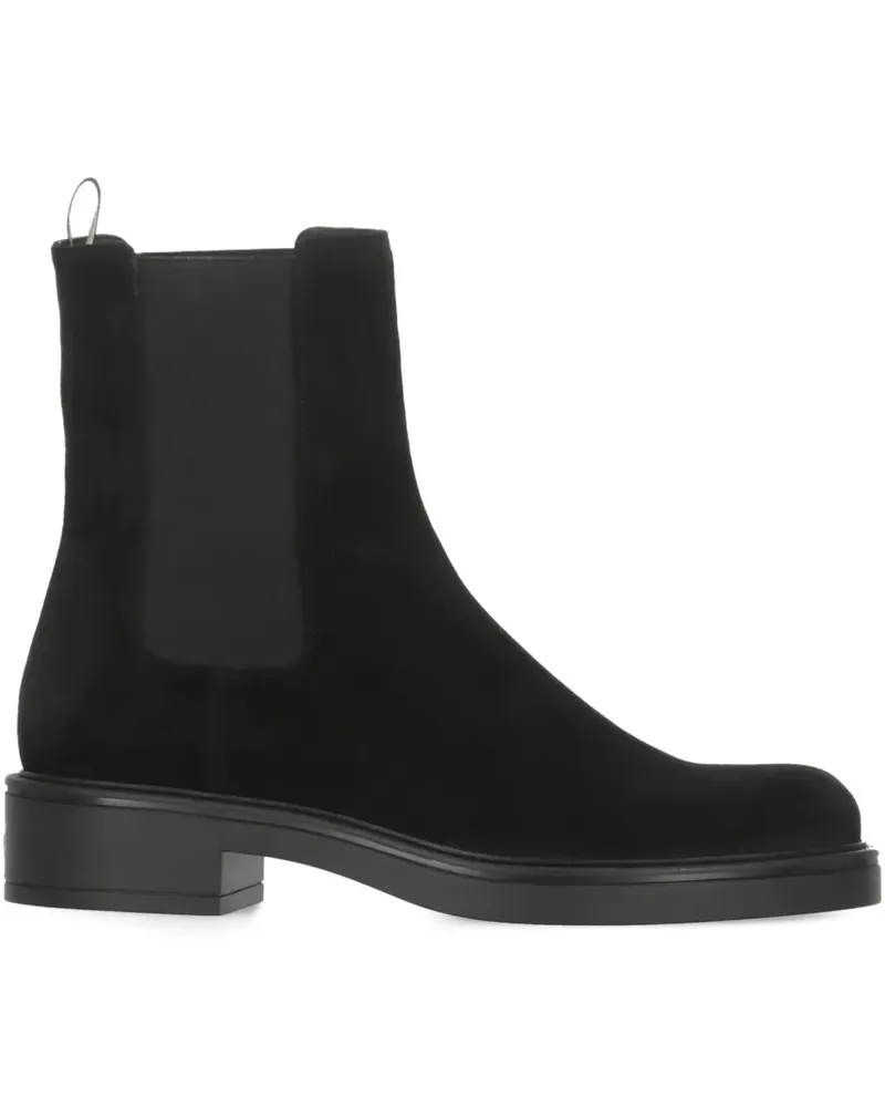 Stuart Weitzman Celia Stiefel aus Wildleder 40mm - Schwarz Schwarz