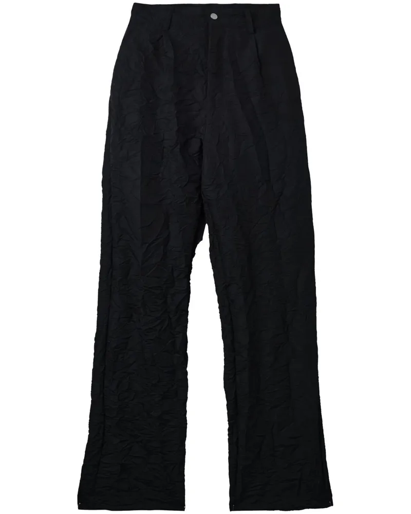 Spencer Badu Hose mit Knitteroptik - Schwarz Schwarz