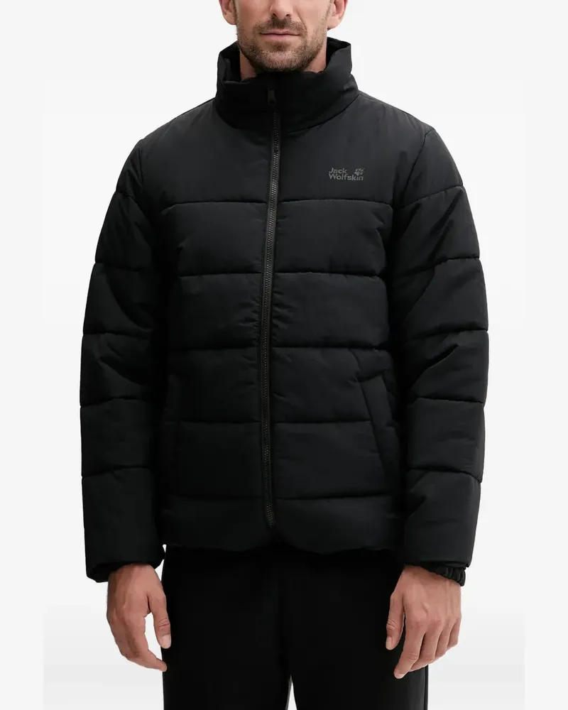 Jack Wolfskin Wattierte Northern Lite Jacke mit Reißverschluss - Schwarz Schwarz