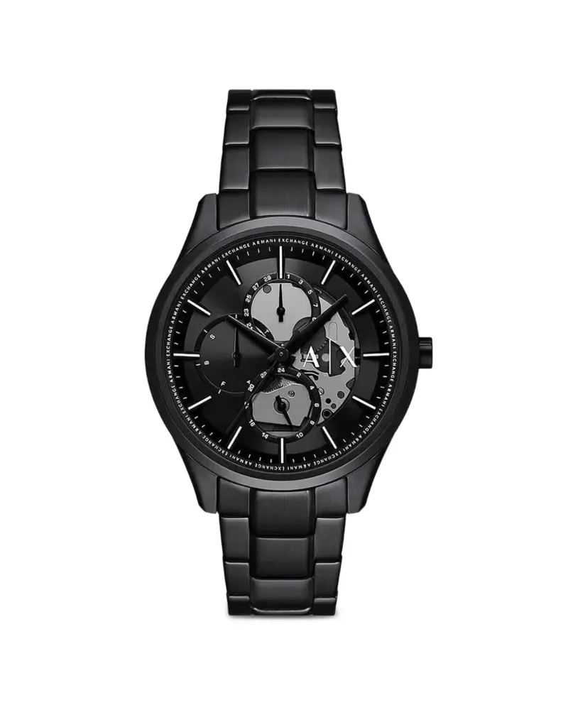 Armani Exchange Set mit rundem Zifferblatt 42mm - Schwarz Schwarz
