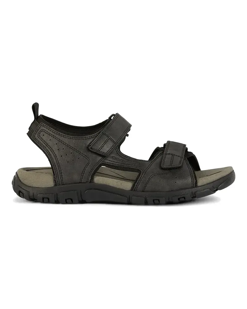 Geox touch-strap perforated sandals - Schwarz Schwarz