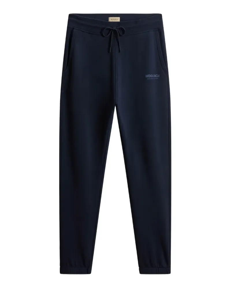 Woolrich drawstring logo track pants - Blau Blau