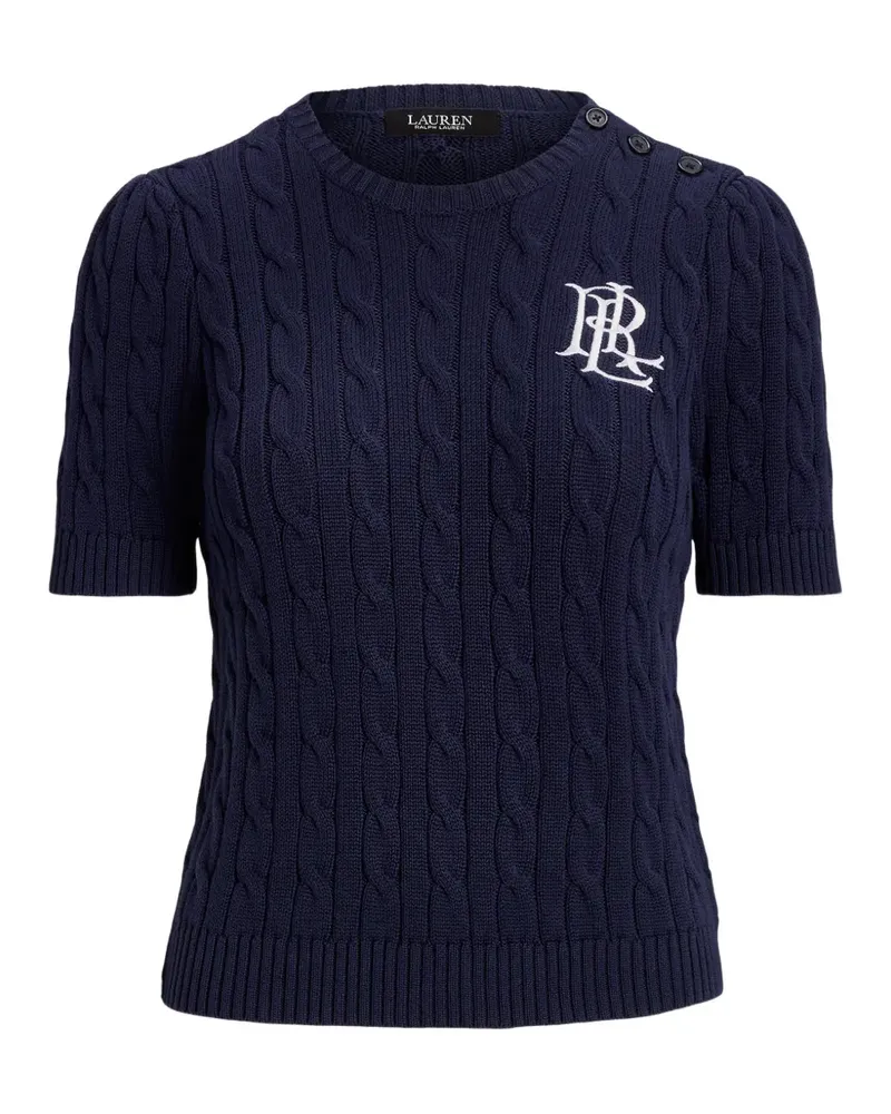 Ralph Lauren Oberteil mit Zopfmuster - Blau Blau