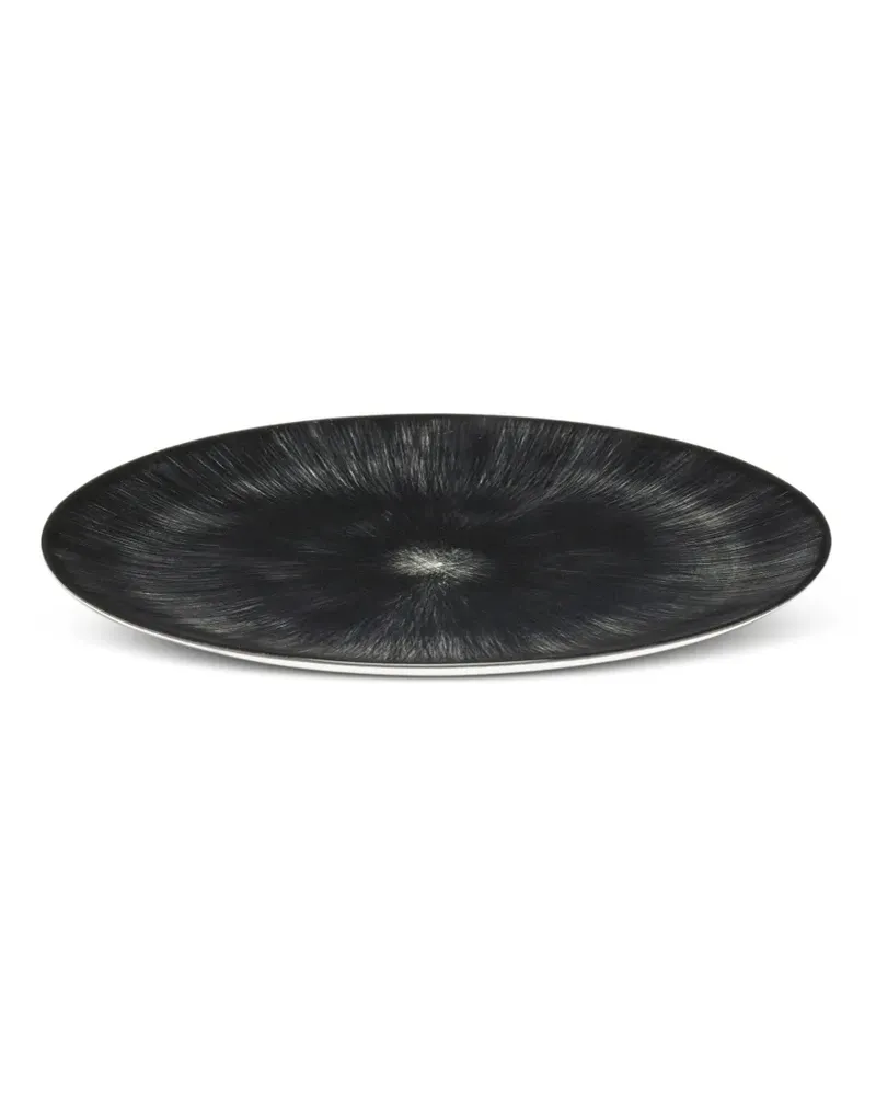 Serax Dé sunburst-print plates (set of two) - Schwarz Schwarz