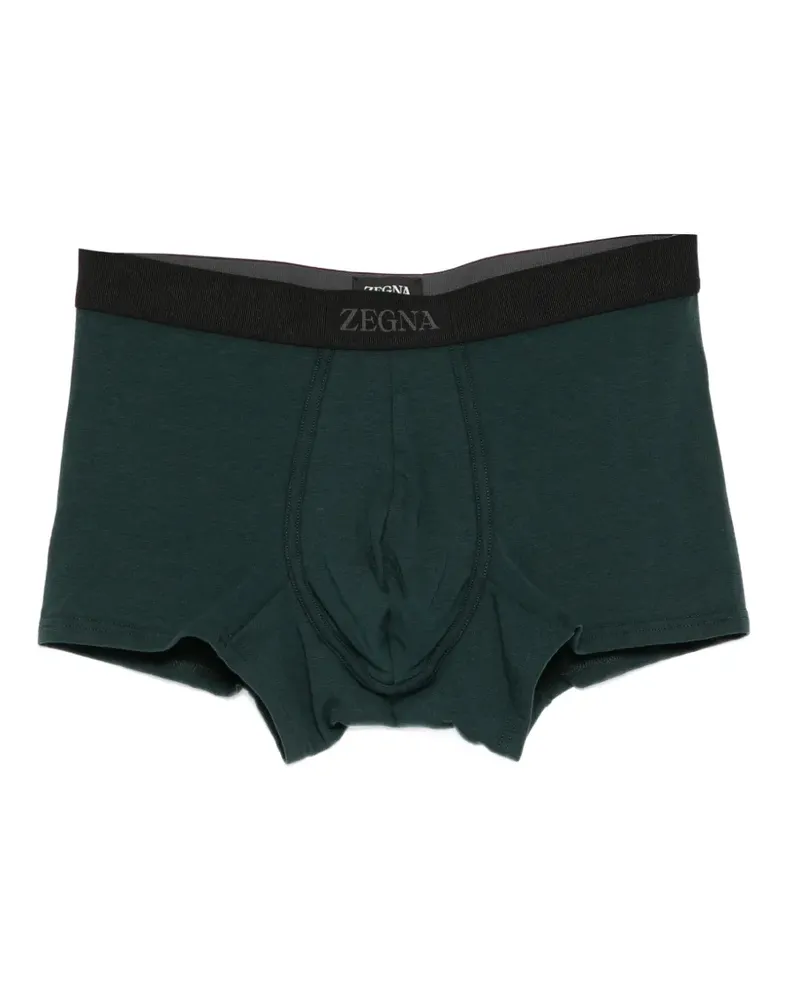 Ermenegildo Zegna logo-waistband briefs - Grün Grün