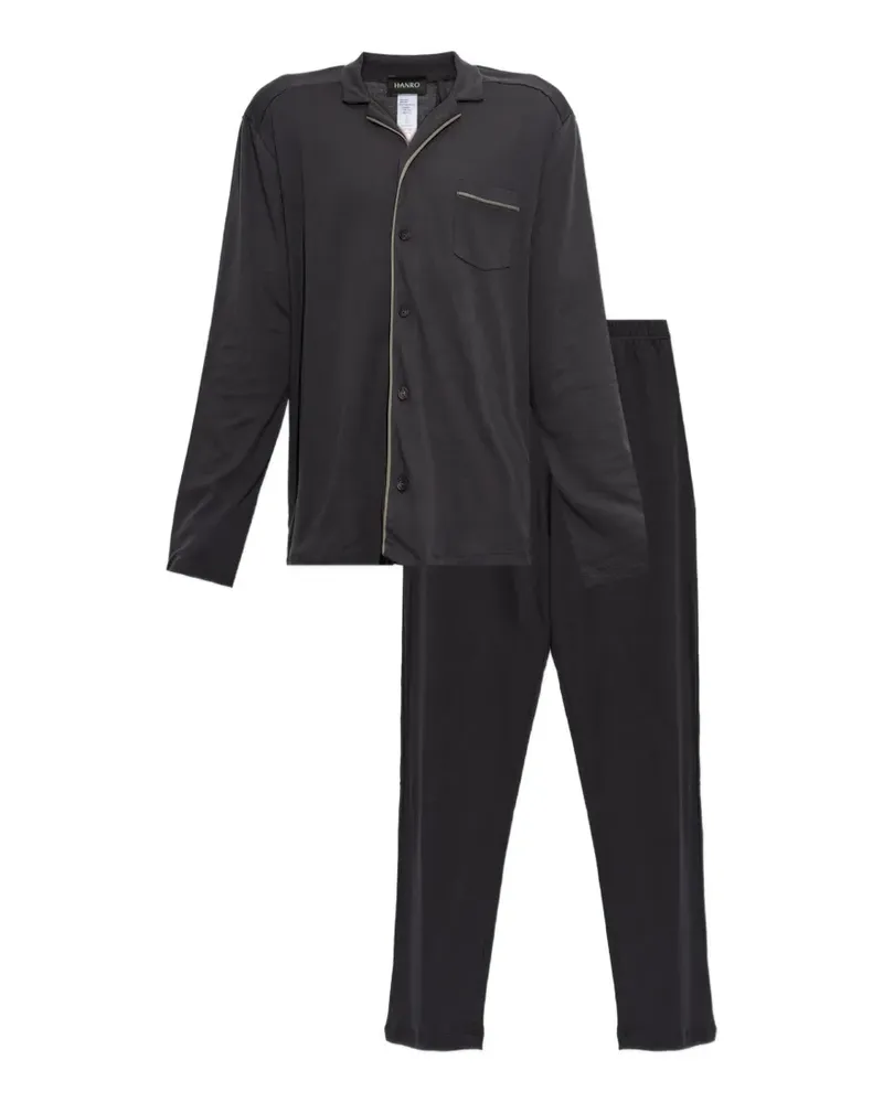 Hanro cotton pajama set (set of two) - Grau Grau