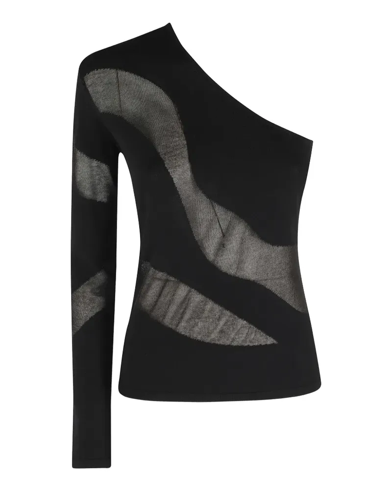 Federica Tosi one-shoulder sweater - Schwarz Schwarz
