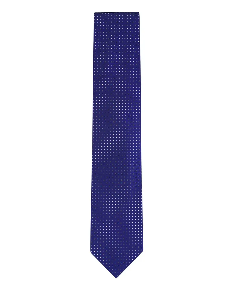 Eton Gepunktete Krawatte - Blau Blau