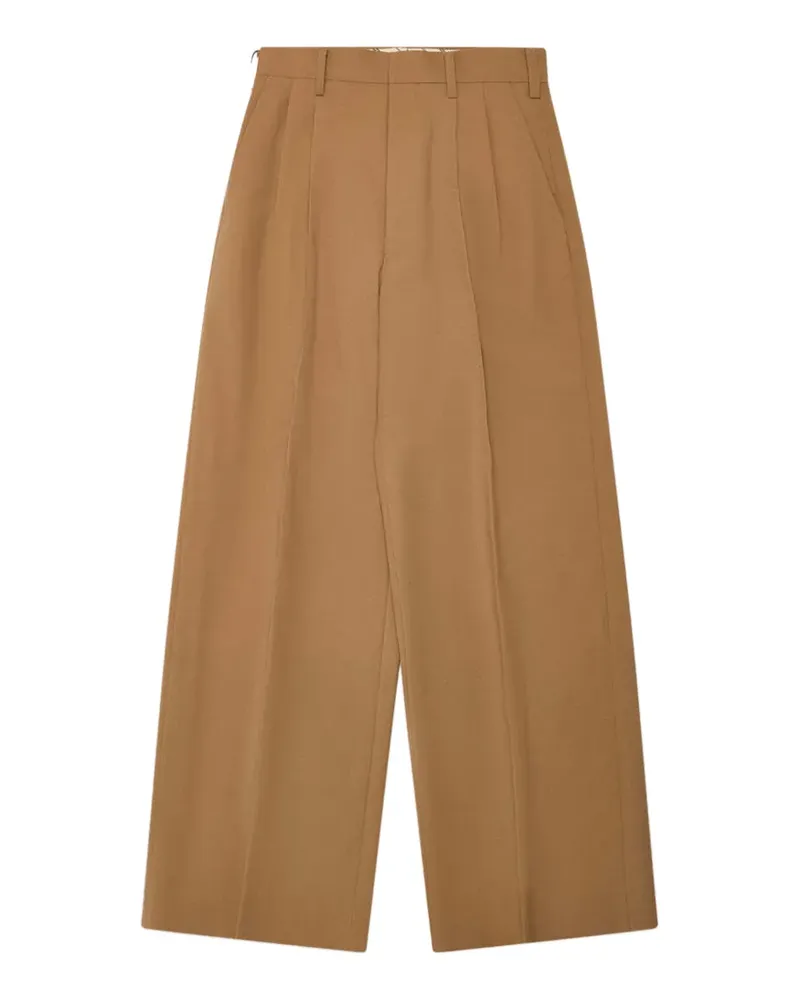 Junya Watanabe pleated wide-leg trousers - Nude Nude